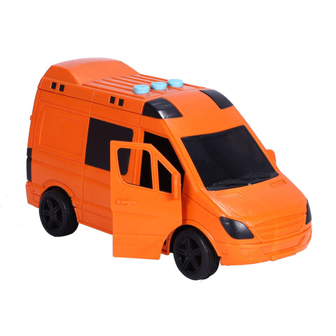 Food Truck Friction Van| Friction-powered Toy | Push & go Toy | Pull-Push vehicle | Durable Van | Easy Play Van | For Kids age 3+ years