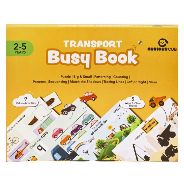 Curious Cub Montessori Transport Busy Book