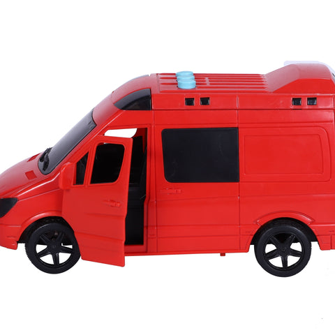 Fire Van Friction | Friction-powered Toy | Push & go Toy | Pull-Push vehicle | Durable Van | Easy Play Van | For Kids age 3+ years